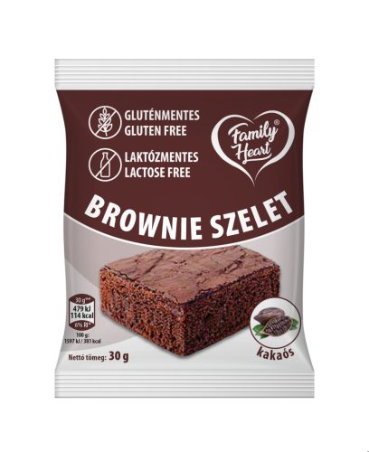 Family Heart gluténmentes Brownie - kakaós ízű 30 g