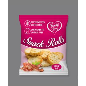   Family Heart glutén-és laktózmentes Snack Rolls bacon ízű 40 g