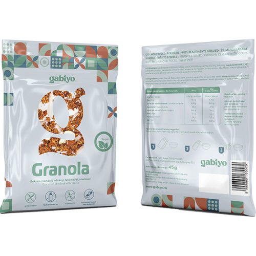 Gluténmentes GabiJó Granola Kókusz-mandula 45 g