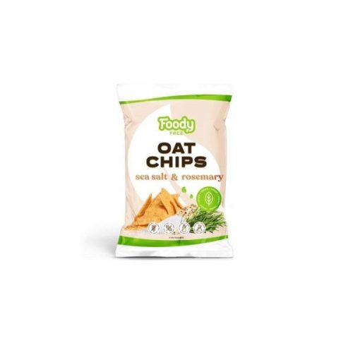 Foody Free vegán, gluténmentes Zabchips tengeri sóval és rozmaringgal 50 g