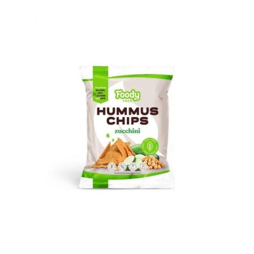 Foody Free vegán, gluténmentes Hummus chips cukkinivel 50 g