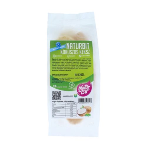 Naturbit gluténmentes kókuszos keksz 150 g