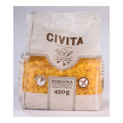 Civita gluténmentes kukorica száraztészta kis kocka 450 g