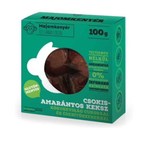 Majomkenyér gluténmentes csokis-amarántos keksz 100 g