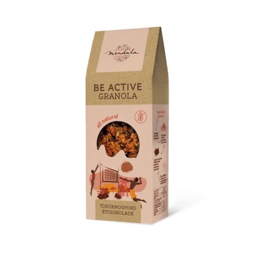 Mendula vegán, gluténmentes törökmogyorós-csokis granola 300 g