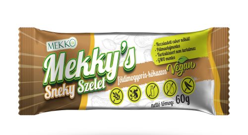 Mekko vegán, gluténmentes, hozzáadott cukor nélkül Sneky mogyorós-kókuszos ízű szelet 60 g