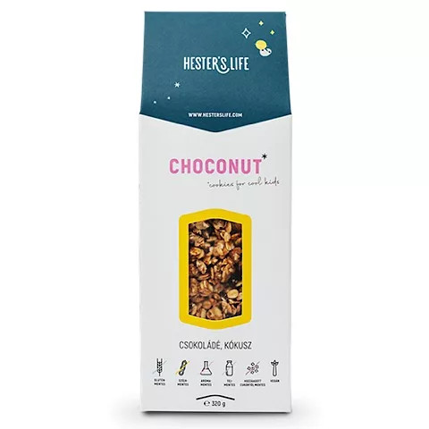 Hester' Life gluténmentes Choconut Cookies granola 320 g