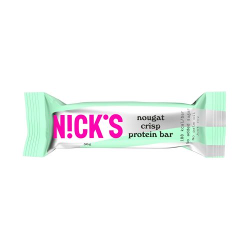 Nick's glutén-és hozzáadott cukormentes nugátkrémes fehérjeszelet 50 g