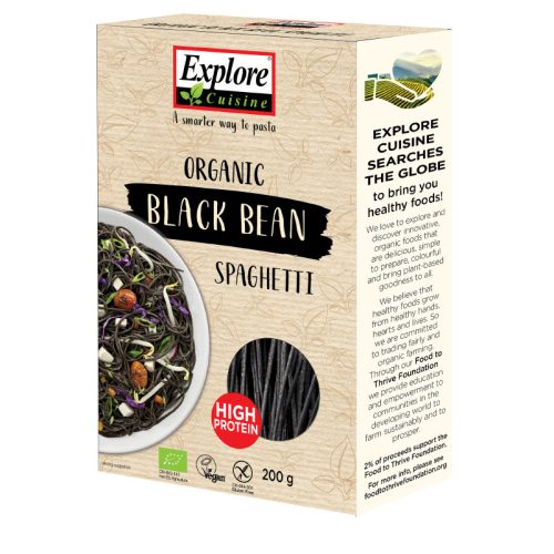 Explore Cuisine Bio, vegán, gluténmentes fekete bab spaghetti