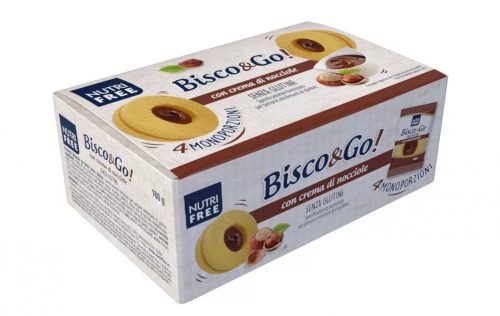 Nutri Free Bisco&Go gluténmentes mogyorókrémmel töltött linzer 160 g