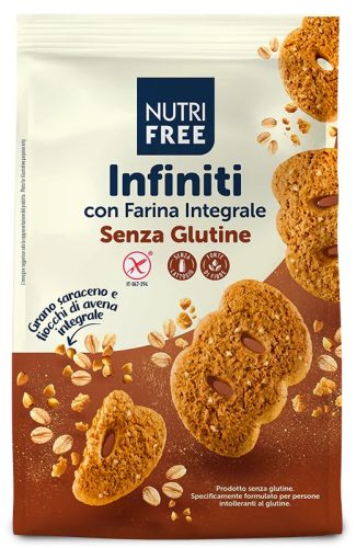 Nutri Free gluténmentes Infiniti keksz - teljes kiőrlésű hajdinaliszttel és zabpehellyel 250 g