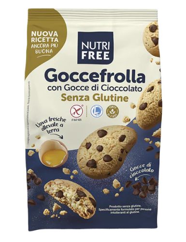 Nutri Free Goccefrolle con gocce - Keksz csoki cseppel 300 g