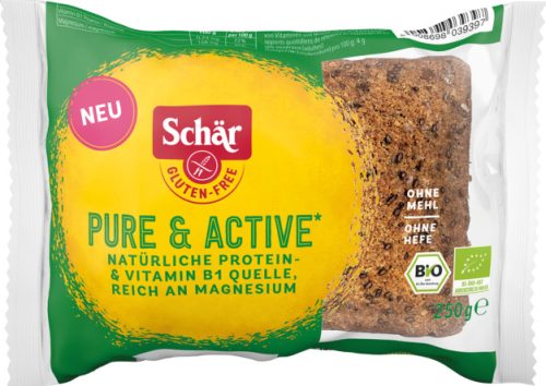 Schär Bio, gluténmentes zabpehely kenyér magvakkal élesztő nélkül 250 g