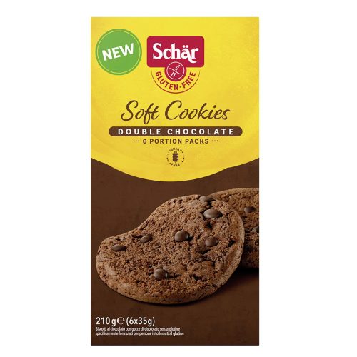 Schär gluténmentes puha keksz dupla csokis 210 g