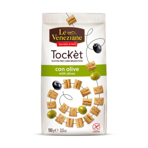 Le Veneziane gluténmentes tocket sós snack olívás 100 g