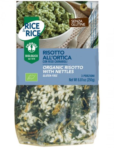 Rice&Rice Bio, gluténmentes rizottó csalánnal 250 g