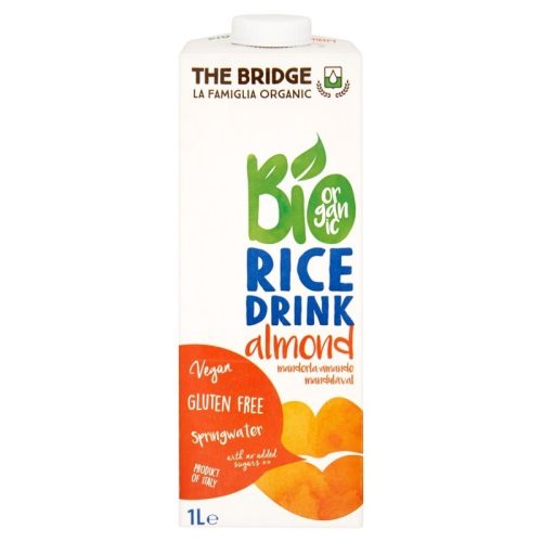 The Bridge Bio, vegán, gluténmentes mandulás rizsital 1 l