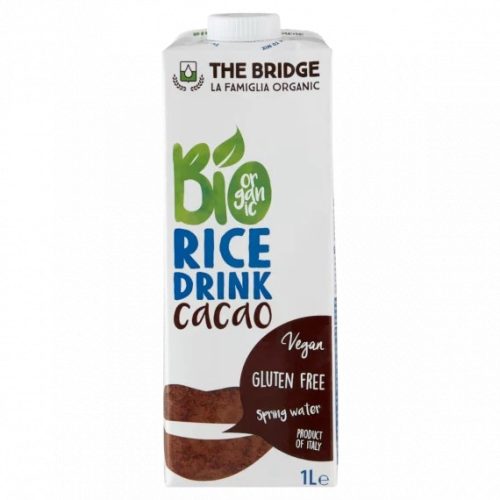 The Bridge Bio, vegán, gluténmentes kakaós rizsital 1 liter