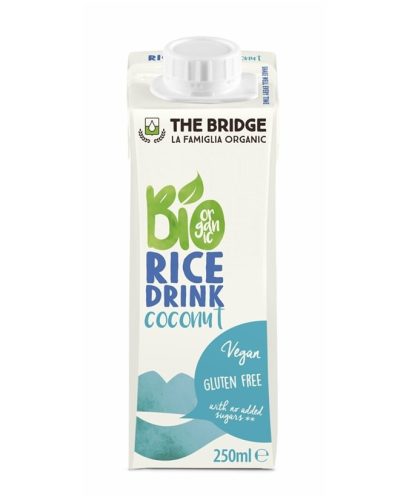 The Bridge Bio, vegán, gluténmentes kókuszos rizsital 250 ml