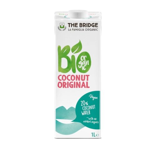 The Bridge Bio, vegán, gluténmentes kókuszital 20% kókuszvízzel 1 l