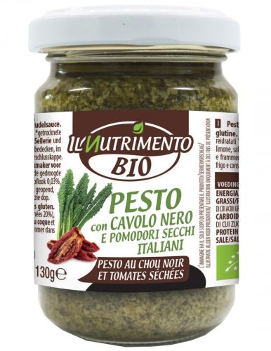 Il Nutrimento Bio, vegán, gluténmentes pesto fekete káposztával és szárított paradicsommal 130 g