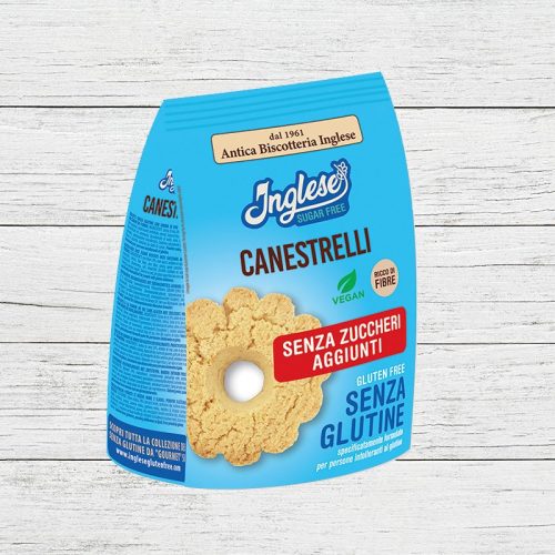Inglese gluténmentes Canestrelli keksz (cukor-, tojás- és laktózmentes, vegán) 200g
