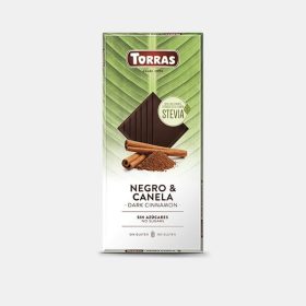   Torras Stevia fahéjas étcsokoládé hozzáadott cukor nélkül 125 g