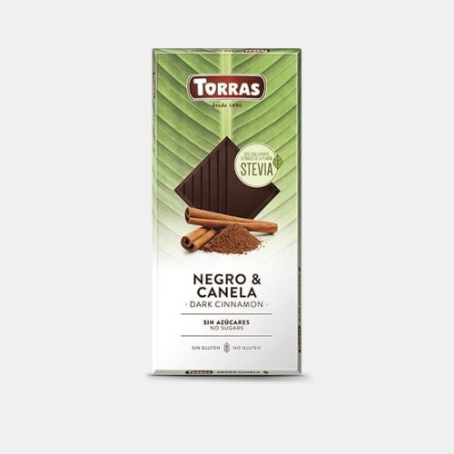 Torras Stevia fahéjas étcsokoládé hozzáadott cukor nélkül 125 g