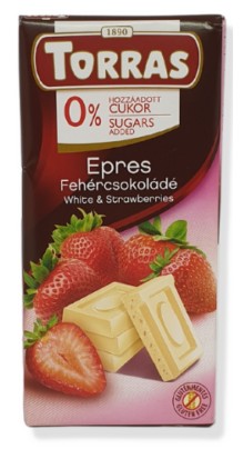 Torras Epres fehércsokoládé hozzáadott cukor nélkül 75 g