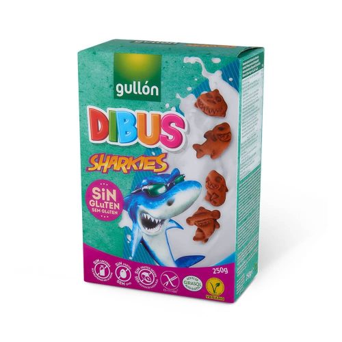Gullón Dibus Sharkies - gluténmentes reggeliző keksz 250 g