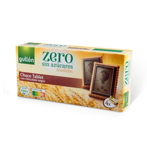 Gullón Choco Tablet - Étcsokoládés keksz hozzáadott cukor nélkül 150 g