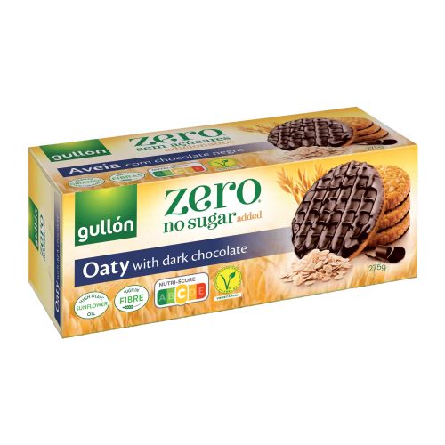 Gullón Avena étcsokoládés zabkeksz hozzáadott cukor nélkül 275 g
