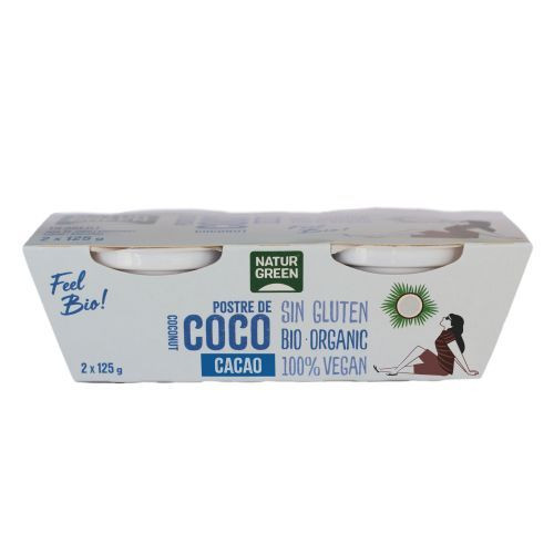 NaturGreen Bio, vegán, gluténmentes kókusz desszert kakaóval