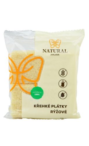 Natural gluténmentes extrudált rizsszeletek 75 g