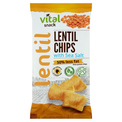 VitalSnack  Lencse chips tengeri sóval 65 g
