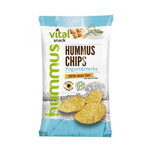 VitalSnack Humusz chips joghurtos-zöldfűszeres ízesítéssel 65 g