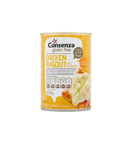 Consenza gluténmentes csirke ragu gombával 400 g