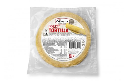 Consenza vegán, gluténmentes kukorica tortilla 180 g