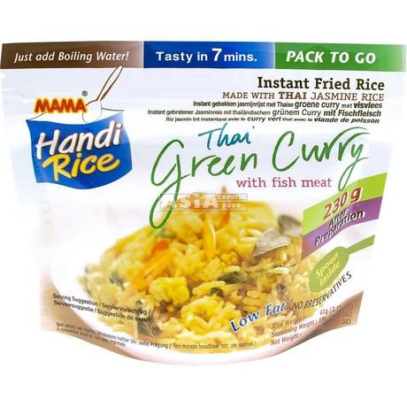 Mama gluténmentes instant rizs zöld curryvel és hallal 80 g