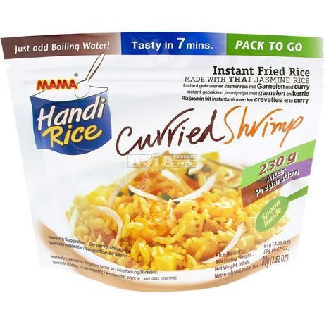 Mama gluténmentes instant rizs curryvel és garnélával 80 g