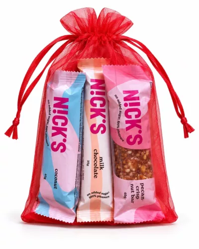 Nick’s glutén- és hozzáadott cukormentes Mikulás csomag 140g