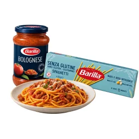   Barilla gluténmentes spagetti 400 g + Barilla gluténmentes Bolognese szósz 400 g csomag