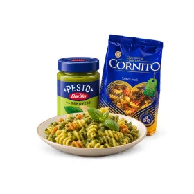   Cornito gluténmentes színes orsó 200 g + Barilla gluténmentes pesto genovese bazsalikommal 190 g csomag
