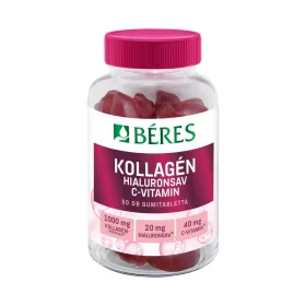 BERES KOLLAGEN HIALURONSAV C-VIT.GUMITABL. 50X