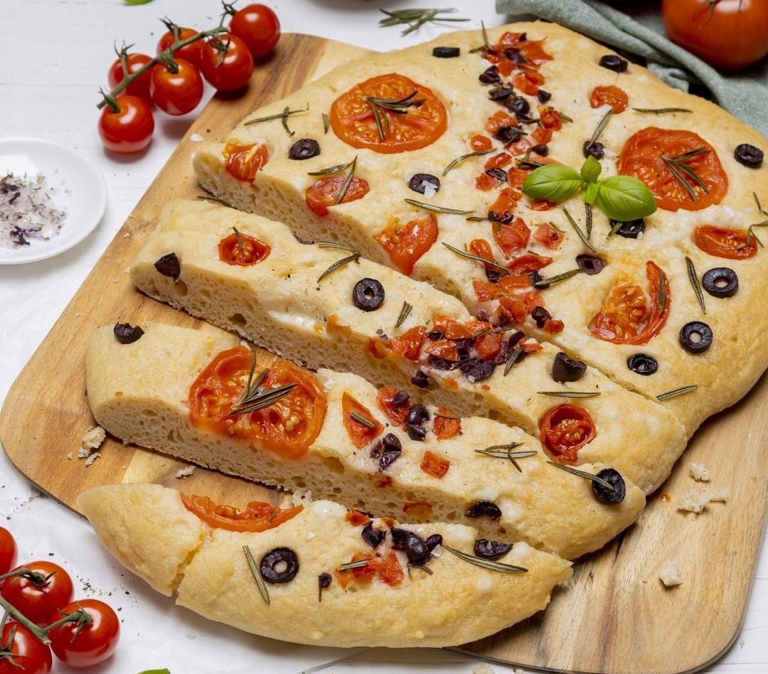 BioVegan gluténmentes és vegán Focaccia