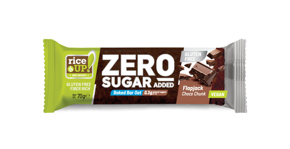 Rice Up gluténmentes zabszelet csokidarabokkal hozzáadott cukor nélkül 70 g