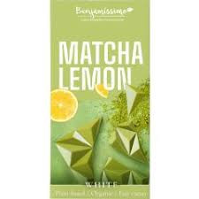 Benjamissimo BIO, vegán fehér csokoládé citrommal és matcha teával 60 g