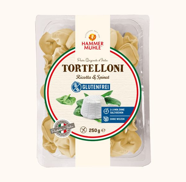 Hammermühle gluténmetes tortelloni spenóttal és ricottával 250 g