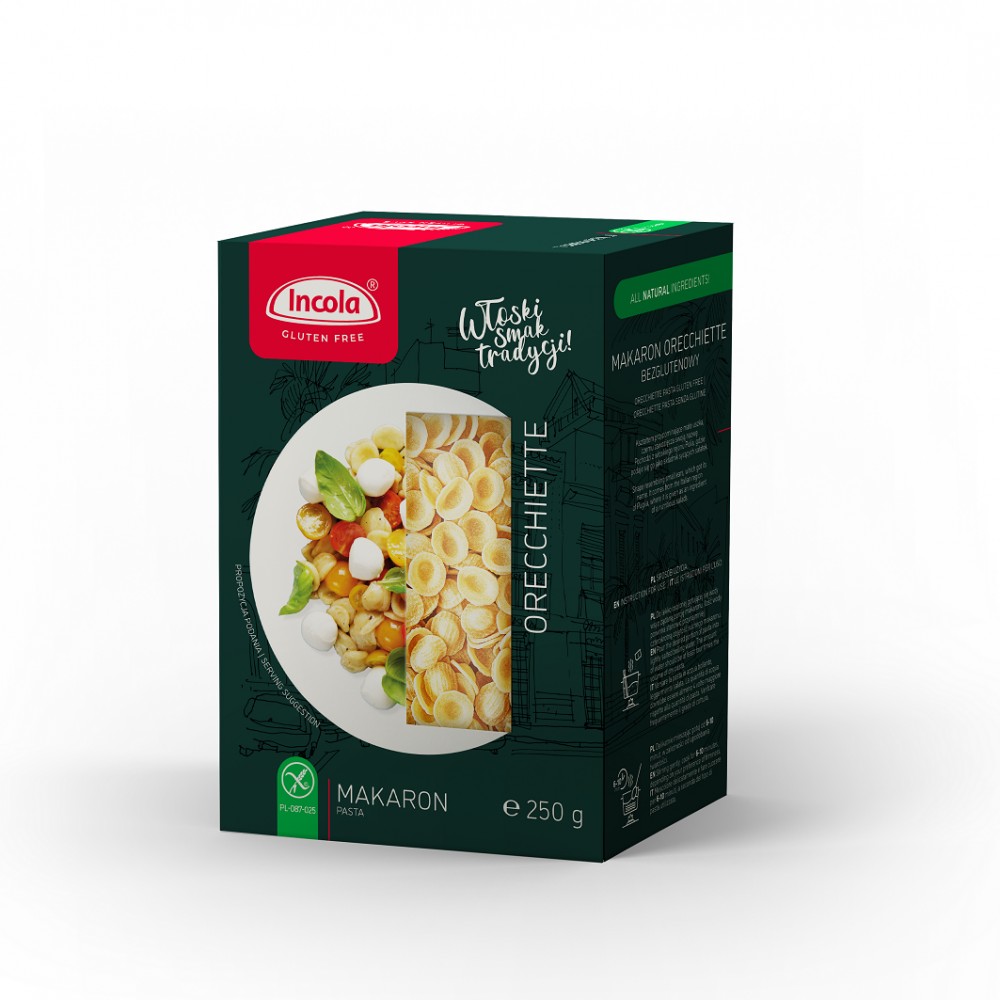 Incola vegán, gluténmentes orecchiette tészta 250 g