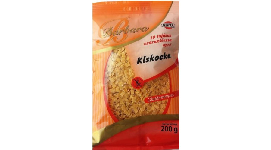 Barbara gluténmentes kiskocka levestészta 200 g